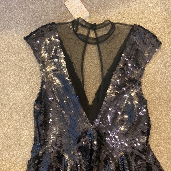 Free People Sequin Dress size Medium - Picture 3 of 5